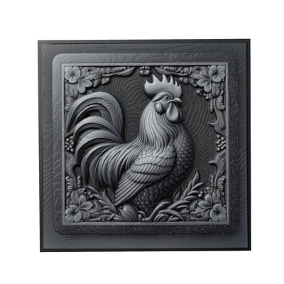 pollo animale sollievo arte animali yeggi mito3d fallimento google ciondoli medaglione animal relief wall art parete 3d print model - Mito3D