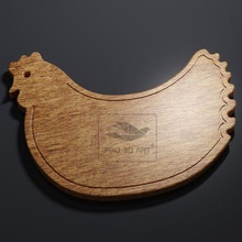 chicken cutting board - cnc files wood svg dxf eps pdf ai stl 3d print model - Mito3D