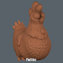 chicken easy print no support art supportless sculpture chick model minion figure el macho despicable me cartoon animal 3d print model - Mito3D