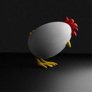 chicken egg glasses easter decoration chick child animal hen object cute funny figure holidays festive beak feet easterxcults 3d print model - Mito3D