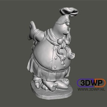 chicken figurine statue 3d scan art animal bird bottle holder sculpture scans replicas 3d print model - Mito3D