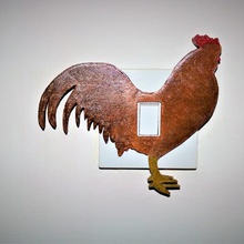 chicken lightswitch cover home unique different decoration decor bedroom art kids switch light 3d print model - Mito3D