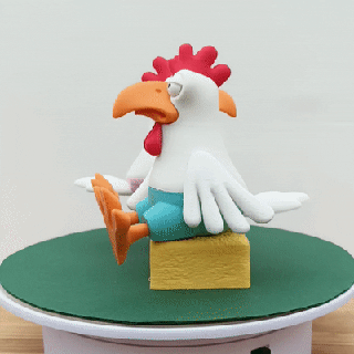 chickens underwear bird birds chicken figurine statuette art toy animal animals 3d print model - Mito3D