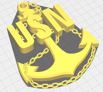 chief anchor Art navy navy chief chief anchor chief petty officer gold fouled anchor fouled anchor navy pride cpo scpo mcpo  3d print model - Mito3D