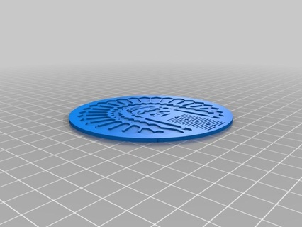 chief coaster kitchen dining 3d print model - Mito3D