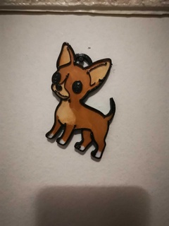chiguagua keychain dog cute 3d print model - Mito3D