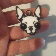 chihuahua ivava dog keychain farts 3d print model - Mito3D