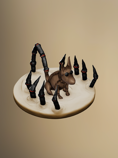 chihuahua ambusher - dungeons dragons creature Game and one shots dog humor 3d print model - Mito3D