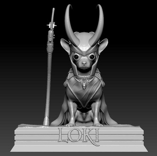 chihuahua chien chien chihuahua animal Loki vengeurs Thor homme fer rauque 3d print model - Mito3D