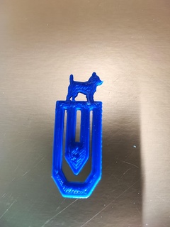 chihuahua dog paper clip trombone mark bookmark 3d print printing bricoloup 3d print model - Mito3D