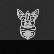 chihuahua pendentif bijoux de la chaîne chien 3d print model - Mito3D