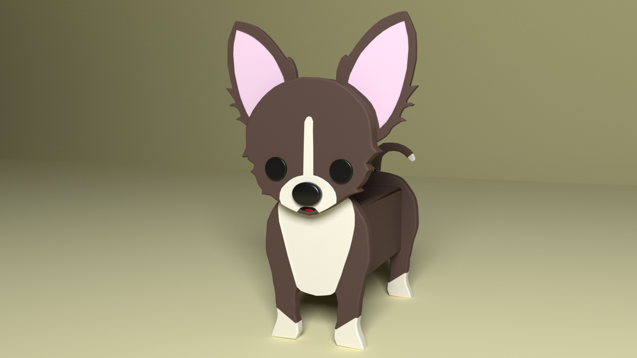 Chihuahua tencere köpek çiçek tasarım depolama 3d Sanat bitki oyuncak hediye hayvan 3D print model - Mito3D