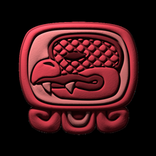 chikchan mayan glyph art sculptures 3d print model - Mito3D