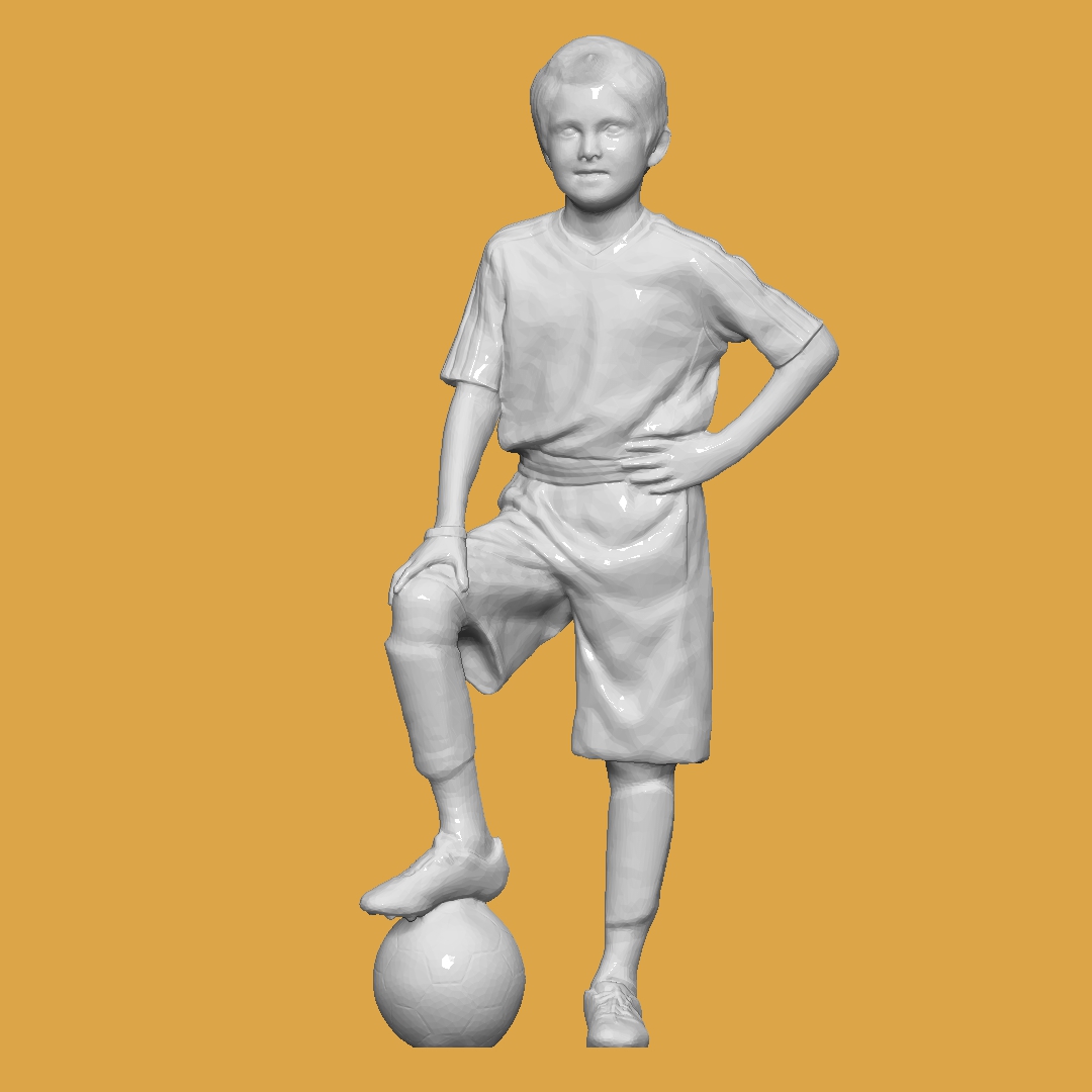 niño fútbol diorama niños compras fundido presión 1 64 cuerpo 32 Bosquejo miniatura humano miniaturas figuritas 3D print model - Mito3D