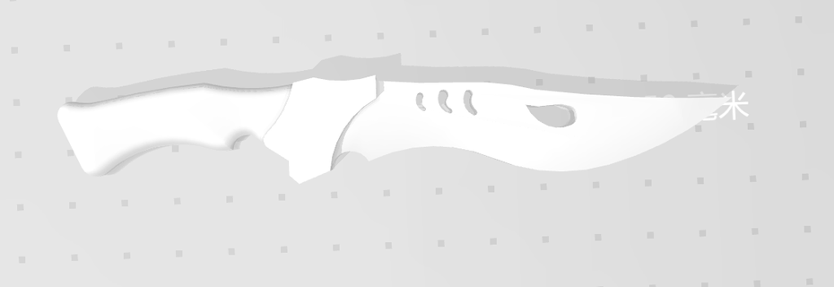 child shark dagger 3d print model - Mito3D