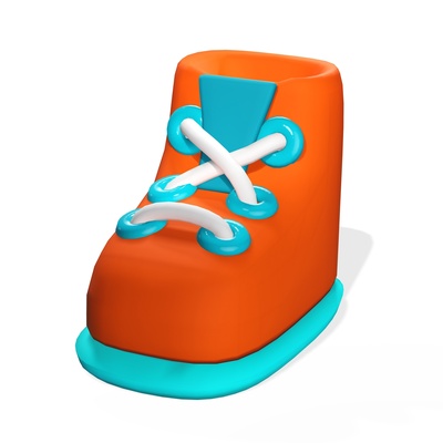 bambino scarpe ragazzi ragazzo giocattolo cartone animato prescolare asilo nido 3d print model - Mito3D