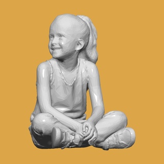 bambino seduta diorama uomo bambini in esecuzione pressofuso 1 64 corpo 32 24 modello miniatura umano miniature figurine 3d print model - Mito3D