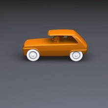 childhood r5 toy gadget games car renault youngtimer scale model decoration 3d print model - Mito3D