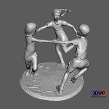 infância escultura a arte Digitalização em 3d meshmixer fotogrametria scan estátua verifica réplicas 3d print model - Mito3D