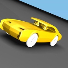 infancia toronado juguete artilugio juegos coche vehiculo us YoungTimer escala modelo decoración 3d print model - Mito3D