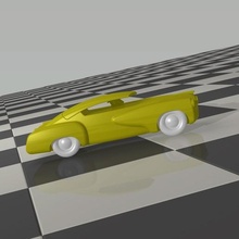 infancia fatigar juguete artilugio juegos coche vehiculo us YoungTimer escala modelo decoración 3d print model - Mito3D