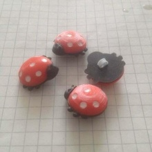 enfants boutons forme coccinelles bouton coccinelle accessoires 3d print model - Mito3D