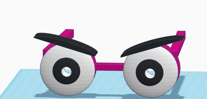 enfants lunettes verre œil yeux gamins 3d print model - Mito3D