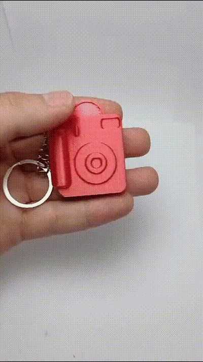 children's photo camera keychain bra valentines day 3d print model - Mito3D