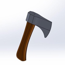 children's toy axe 3d print model - Mito3D