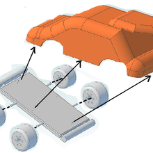 children's toy car 2 game child 3d print model - Mito3D