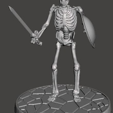 children hydra skeleton sword - 28mm miniature game games warhammer wargames wargame undead skull miniatures mini figure fantasy dnd 3d print model - Mito3D