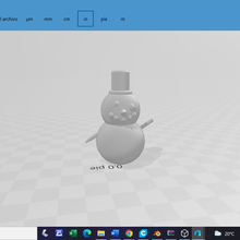 chilean snowman 3d print model - Mito3D
