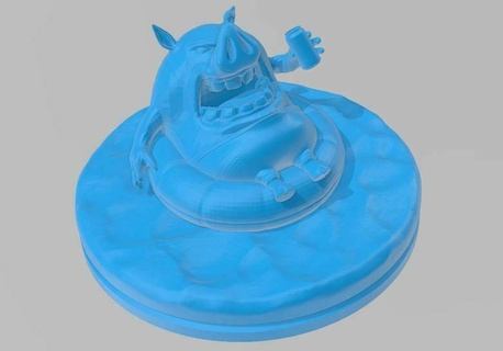 arrepiante porco mar pc xbox playstation jogos herói figura brinquedo fácil poli ataque legal arma desenho animado guerra 3d print model - Mito3D