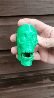frío parloteo skull impresión sitio cráneo gracioso sonido articulado Siniestro maldito frio lindo Víspera Santos 3d print model - Mito3D
