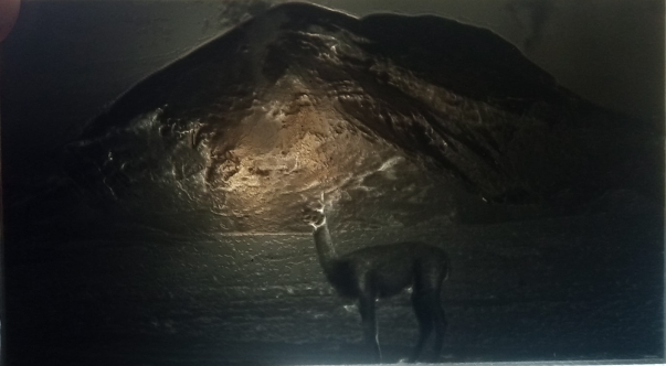 Chimborazo Vulkan schneebedeckt Litofania Litofan Anden Kordillere riobamba Ecuador quito Höhe Lama luz Lampara cuadro Pintura nieve Hielo 3D print model - Mito3D