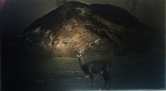 Chimborazo Vulkan schneebedeckt Litofania Litofan Anden Kordillere riobamba Ecuador quito Höhe Lama luz Lampara cuadro Pintura nieve Hielo 3d print model - Mito3D