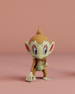 chimchar game toy action pokemon anime japan tokio cartoon art manga cute collectible sculpture character fire starter 3d print model - Mito3D