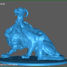 chimère divers jeux serpent le la chèvre lion wh40k monstre mdn dessus de table fantaisie warhammer heroquest 3d print model - Mito3D