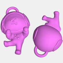 chimmy bts Abbildung Schlüsselanhänger figura llavero verschiedene 3d print model - Mito3D