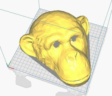chimpance masque singe 3d print model - Mito3D