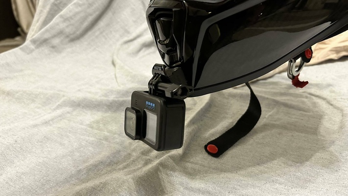 chin camera mount caberg drift evo helmet gopro action 3d print model - Mito3D
