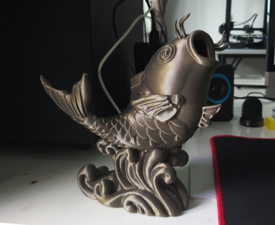 china carp animal toy dragon 3d print model - Mito3D