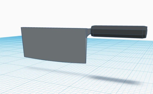 chinese cleaver knife 3d print model - Mito3D