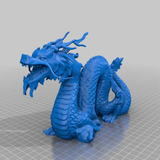 chinese dragon art 3D print model - Mito3D