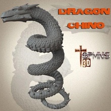 chinese dragon 3d print model - Mito3D
