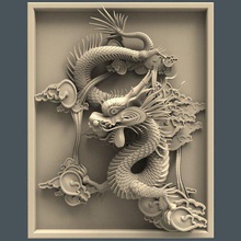 dragon chinois, l'art de la cnc 3d print model - Mito3D