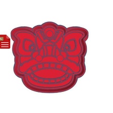 Chinesisch Drachen Plätzchen Cutter Stempel Gadget kawaii Cupcake 3d print model - Mito3D