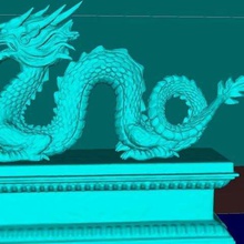 chinese dragon v21 art creatures tabletop sls sla savage mtg moster miniature fsm figure fdm dungeons dragons dlp creature 3d printing 3d print model - Mito3D
