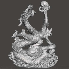 dragon chinois v32 art sculptures sls sla la fff fdm de dlp machine cnc chine 3d print model - Mito3D