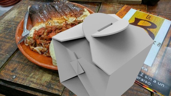 Cinese cibo scatola porcellino banca Cina alcancia 3d print model - Mito3D